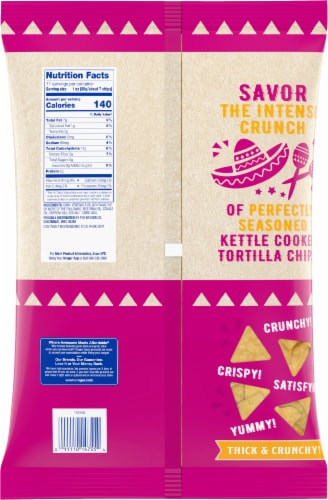 Kroger® Traditional Gold Kettle Style Tortilla Chips Perspective: back