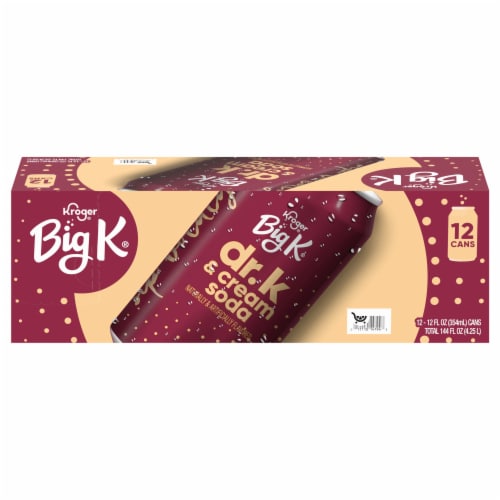 Kroger® Big K® Dr. K & Cream Soda Cans Perspective: back