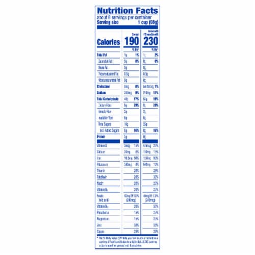Kroger® Raisin Bran Cereal Perspective: back