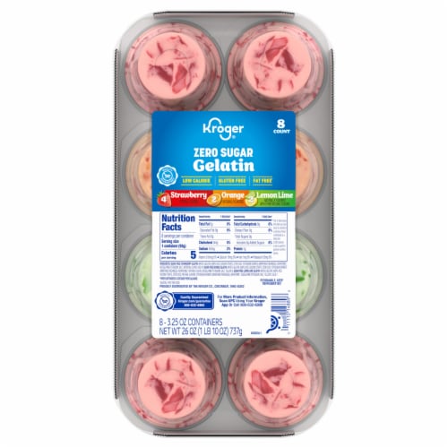 Kroger® Assorted Zero Sugar Gelatin Perspective: back