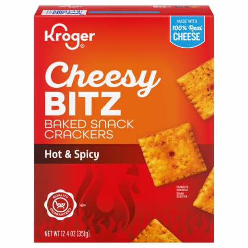 Kroger® Bitz Hot and Spicy Cheese Crackers Perspective: back