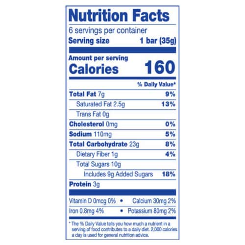 Kroger® Sweet & Salty Pretzel Cookie Crunch Chewy Granola Bars Perspective: back