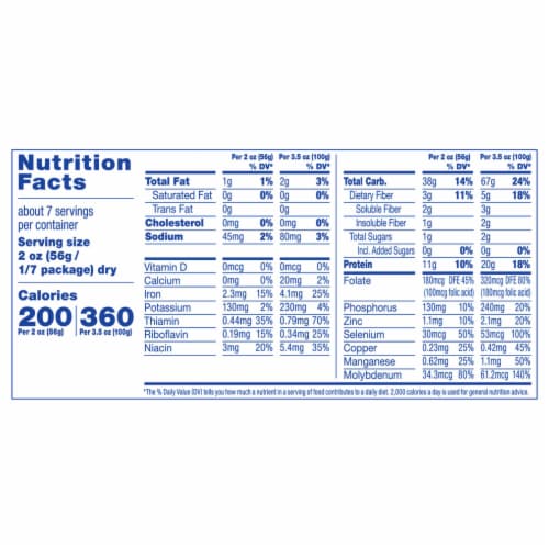 Kroger® Protein Grain & Legume Spaghetti Perspective: back