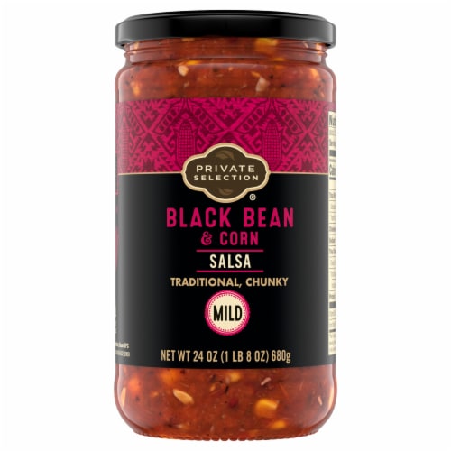 Private Selection® Chunky Mild Black Bean and Corn Salsa Perspective: back