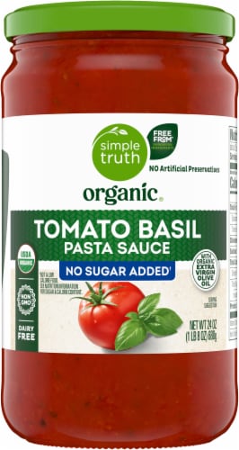 Simple Truth Organic® No Sugar Added Tomato Basil Pasta Sauce Perspective: back