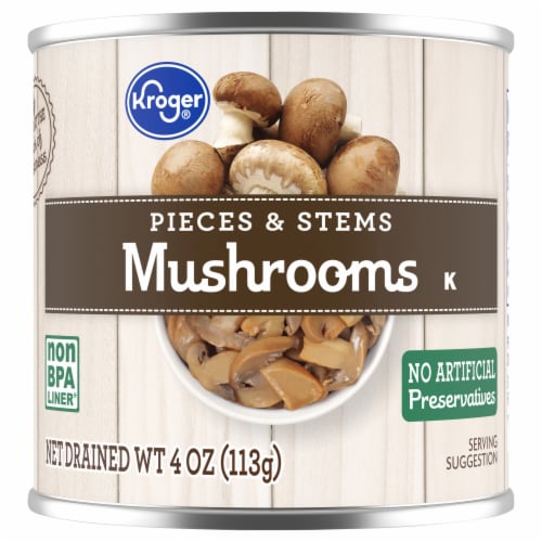 Kroger® Mushrooms Pieces and Stems Perspective: back