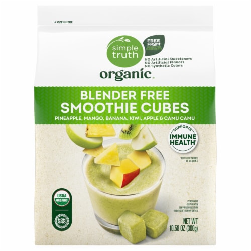 Simple Truth Organic® Blender Free Green Fruit Smoothie Cubes Perspective: back