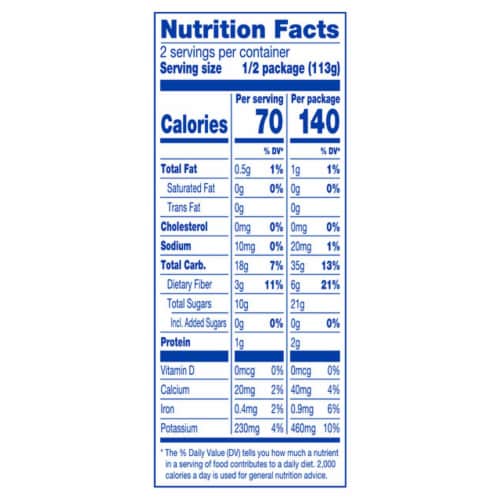 Kroger® Smoothables™ No Sugar Added Diced Blue Blend Smoothie Perspective: back