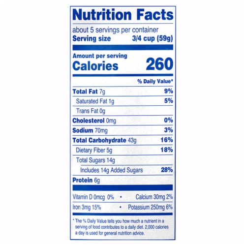 Kroger® Double Chocolate Granola Perspective: back