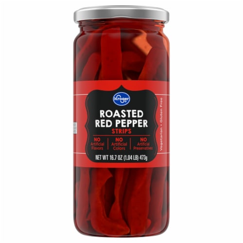 Kroger® Roasted Red Pepper Strips Perspective: back