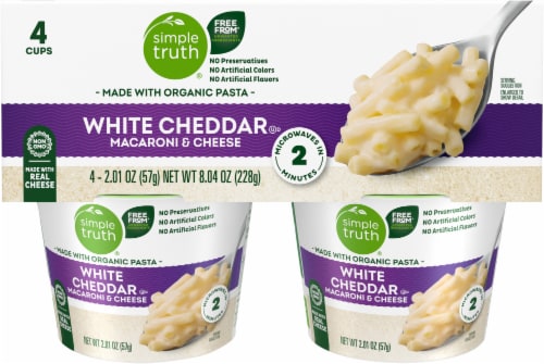 Simple Truth® White Cheddar Macaroni and Cheese Cups Perspective: back