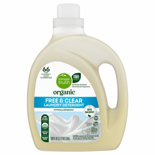Simple Truth Organic® Free & Clear Liquid Laundry Detergent Perspective: back