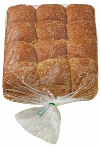 Bakery Fresh Wheat  Dinner Rolls Perspective: back