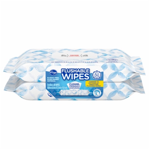 Kroger® Flushable Wipes Perspective: back