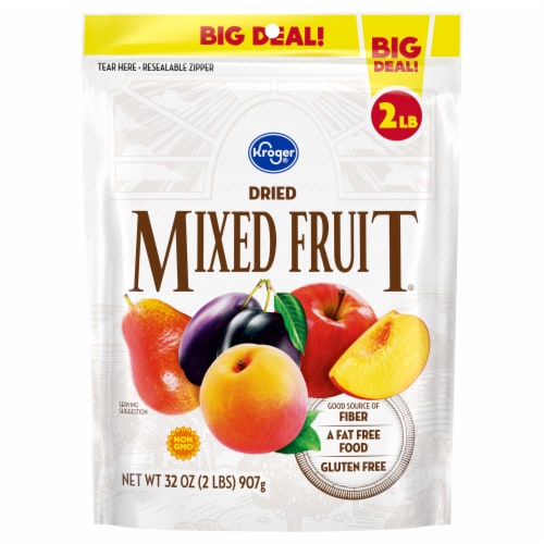 Kroger® Dried Mixed Fruit BIG DEAL! Perspective: back