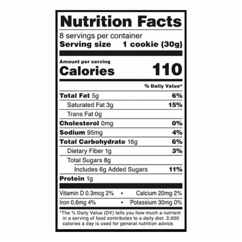 Private Selection® Soft Baked Chocolate Chip Cookies Perspective: back