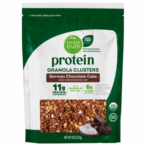 Simple Truth® Protein German Chocolate Cake Granola Clusters Perspective: back