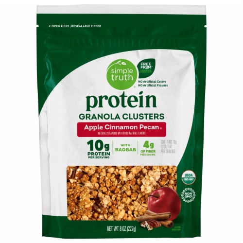 Simple Truth® Protein Apple Cinnamon Pecan Granola Clusters Perspective: back