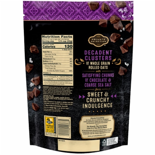 Private Selection® Dark Chocolate Chip Granola BIG DEAL! Perspective: back