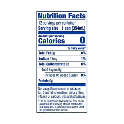 Kroger® Caffeine Free Original Sparkling Water Perspective: back