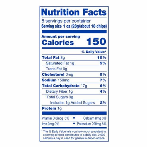 Kroger® Kettle Cooked Mesquite BBQ Flavored Potato Chips Perspective: back