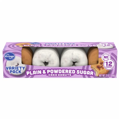 Kroger® Plain & Powdered Cake Donuts Perspective: back