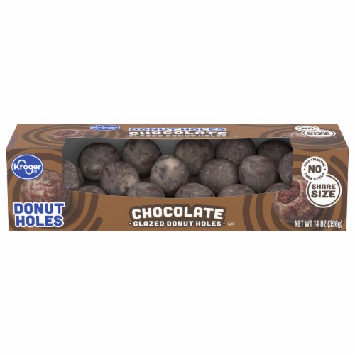 Kroger® Glazed Chocolate Donut Holes Perspective: back