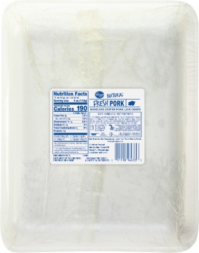 Kroger® Boneless Pork Loin Chops Perspective: back