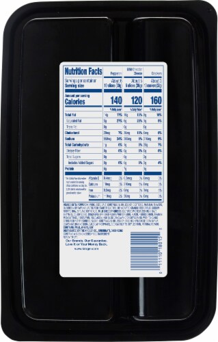 Kroger® Pepperoni Mild Cheddar Cheese & Crackers Snack Tray Perspective: back