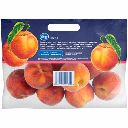 Kroger® Peaches 2 Pound Bag Perspective: back