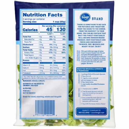 Kroger® Halved Brussel Sprouts Perspective: back