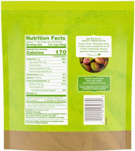 Simple Truth™ Roasted & Salted No Shell Pistachios Perspective: back