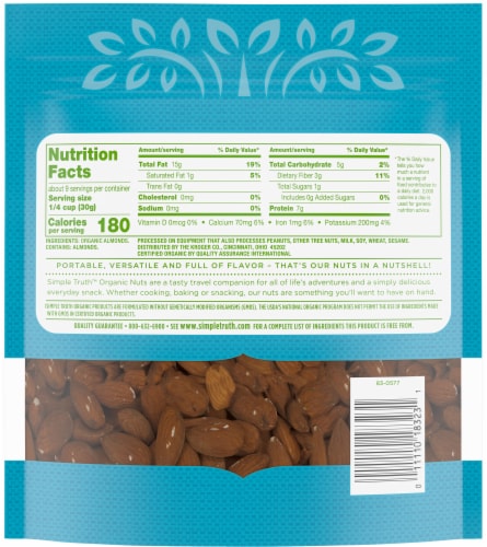 Simple Truth Organic™ Raw Almonds Perspective: back