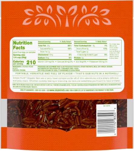 Simple Truth Organic™ Pecan Halves Perspective: back