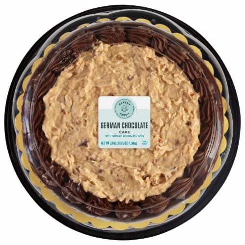 Bakery Fresh Goodness German Chocolate Cake With German Chocolate Icing Perspective: back
