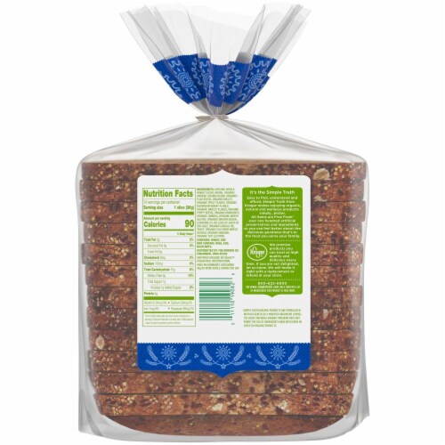 Simple Truth Organic 100 Whole Grain Sliced Multigrain Bread 17 6 Oz 