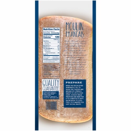 Moulin Francais™ Sesame Semolina Pave Bread Perspective: back