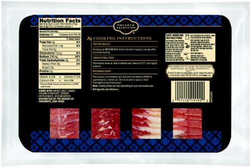Private Selection® Center Cut Double Smoked Bacon Perspective: back