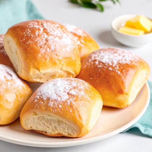 Bakery Fresh Snowflake Rolls Perspective: back