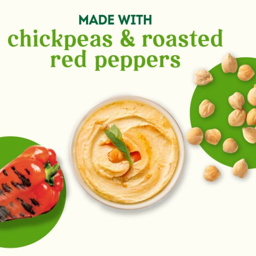 Simple Truth Organic™ Roasted Red Pepper Hummus Perspective: back
