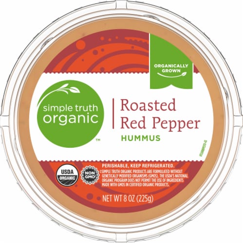 Simple Truth Organic™ Roasted Red Pepper Hummus Perspective: back