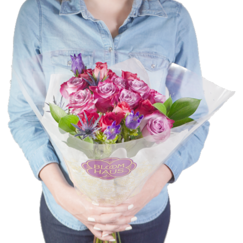 Bloom Haus™ Classic Rose Bouquet - Lavender Perspective: back