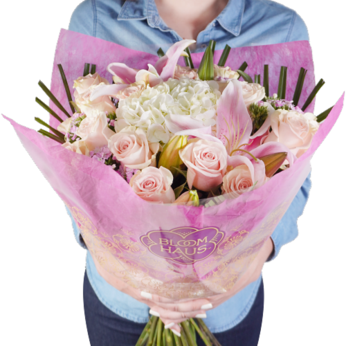 Bloom Haus™ Lovely Rose Bouquet - Pink Perspective: back