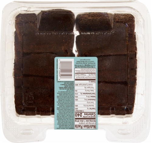 Bakery Fresh Goodness Sliced Double Chocolate Loaf Cake Perspective: back