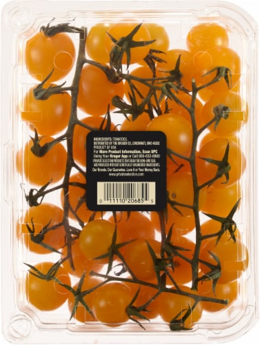 Private Selection™ Golden Rows Orange Cherry Tomatoes on the Vine Perspective: back