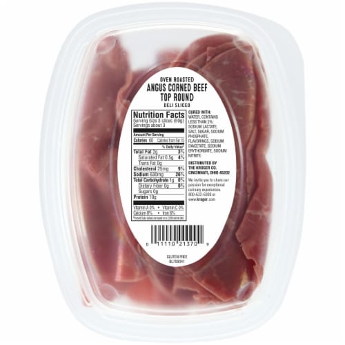 Private Selection® Corned Beef Angus Top Round Deli Sliced Perspective: back