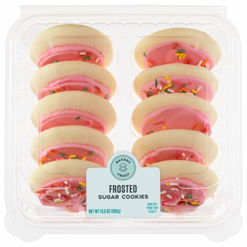 Bakery Fresh Goodness Pink Frosted Sugar Cookies Perspective: back
