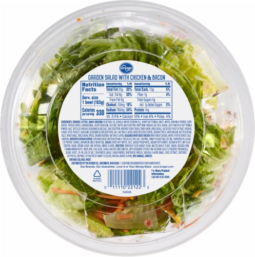 Kroger® Chicken & Bacon Garden Salad Kit Perspective: back