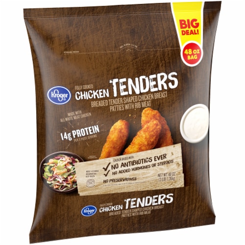 Kroger® Fully Cooked Frozen Chicken Tenders BIG DEAL! Perspective: back