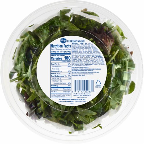 Kroger® Cranberry Walnut Salad Kit Perspective: back